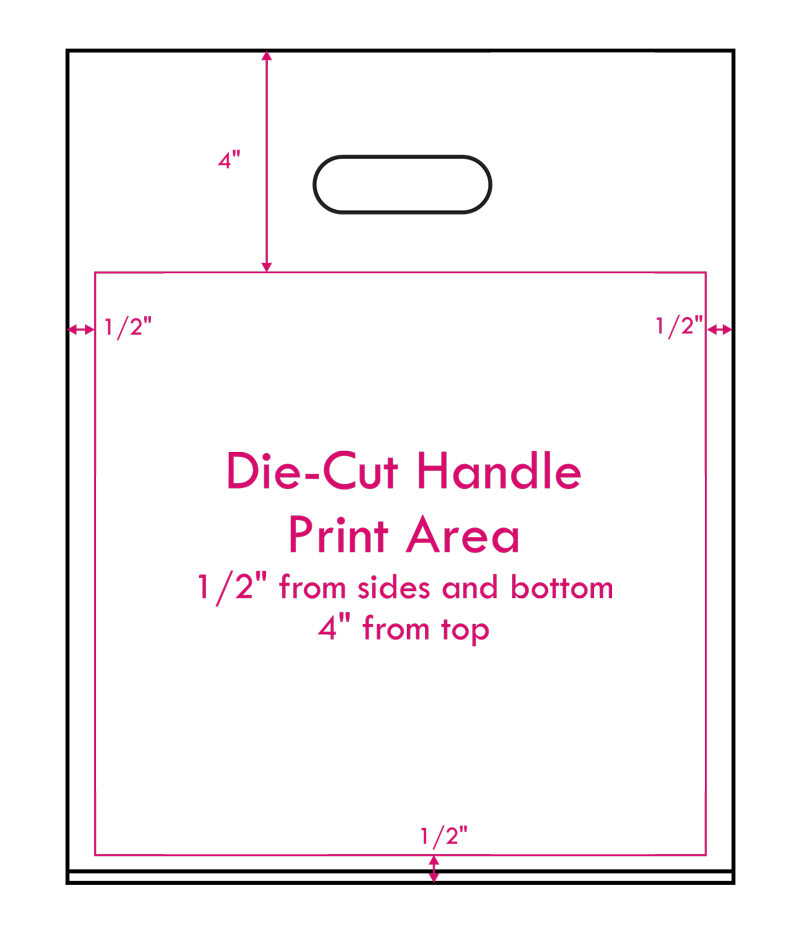 die cut handle plastic bags